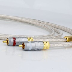 QED 75 Ohm OCC Silver Plate HiFi RCA Cable AMP Audio Signature Interconnect Cord
