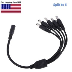 1:4/1:5/1:8 Universal DC Power Splitter Cable Cord 5.5×2.1mm 12V Multi Adapter