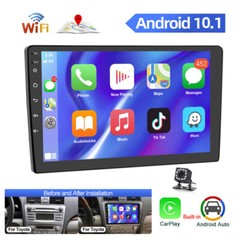 Apple Carplay For 10.1” Android 10 Car Stereo Radio GPS Navi WIFI USB + Camera