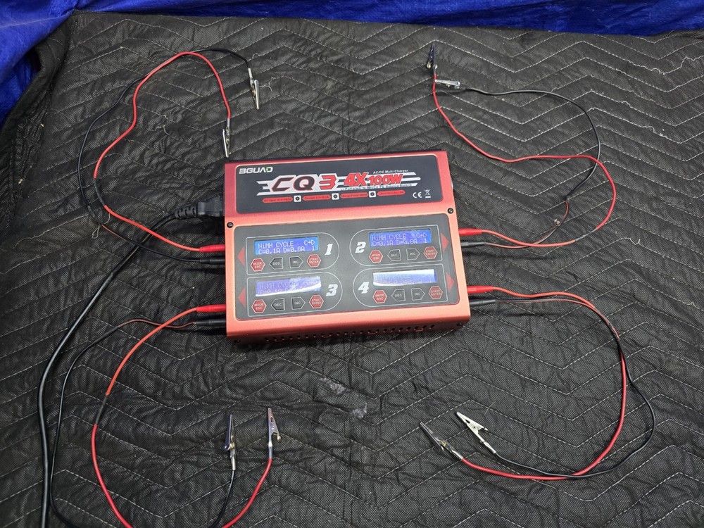 BGUAD CQ3 10A 100W 1-6S 100Wx4/10Ax4 Balance Charger