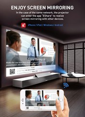 Smart Mini Projector Android 9.0 1080P 4K WiFi Bluetooth Portable Home Theater
