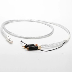 6feet Silver Plated Tonearm Cable 5Pin DIN to RCA Phono Cable with Ground Line
