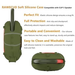 Protective Case for JBL Clip 5 Bluetooth Speaker, Hard Carrying Case Squad Case