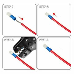1200PCS Assorted Insulated Electrical Wire Terminals Crimp Connectors Spade Kit