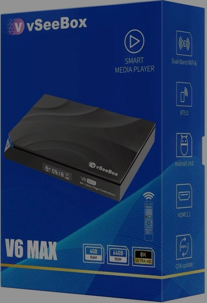 ⚾️🏈vSee V6 Max 8k STREAMING BOX- MAKE OFFER🏈⚾️