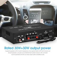 AK35 Bluetooth5.0 Power Amplifier Home/Car/Marine Stereo Audio Amp For Speaker