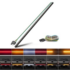 Waterproof 48″ Triple Row 360 LED Tailgate Strip Light Bar Tube for Pickup Truck