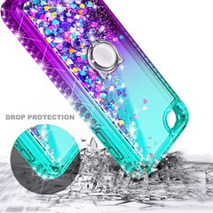 For iPod Touch 5th 6th 7th Gen Case Liquid Glitter Bling Cover +Screen Protector