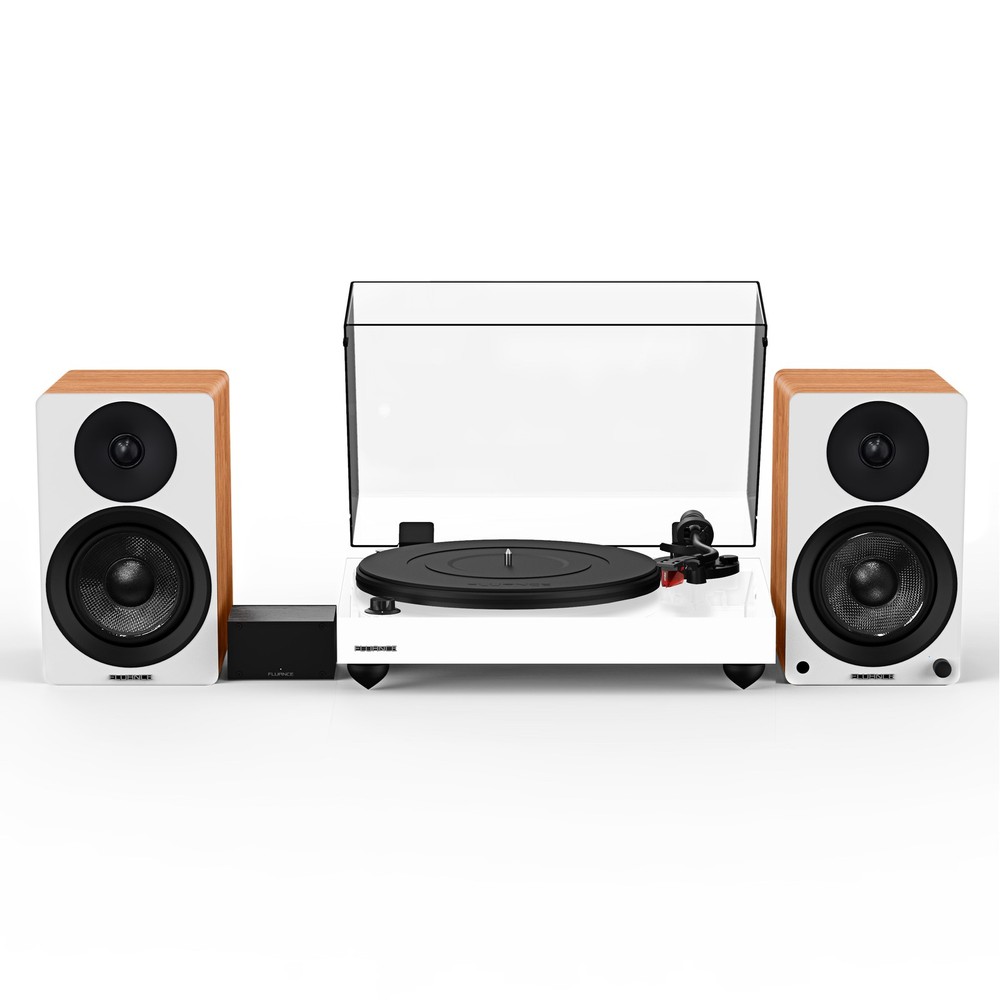Fluance RT83 Vinyl Turntable, PA10 Preamp, Ai41 Powered 5″ Bookshelf Speakers