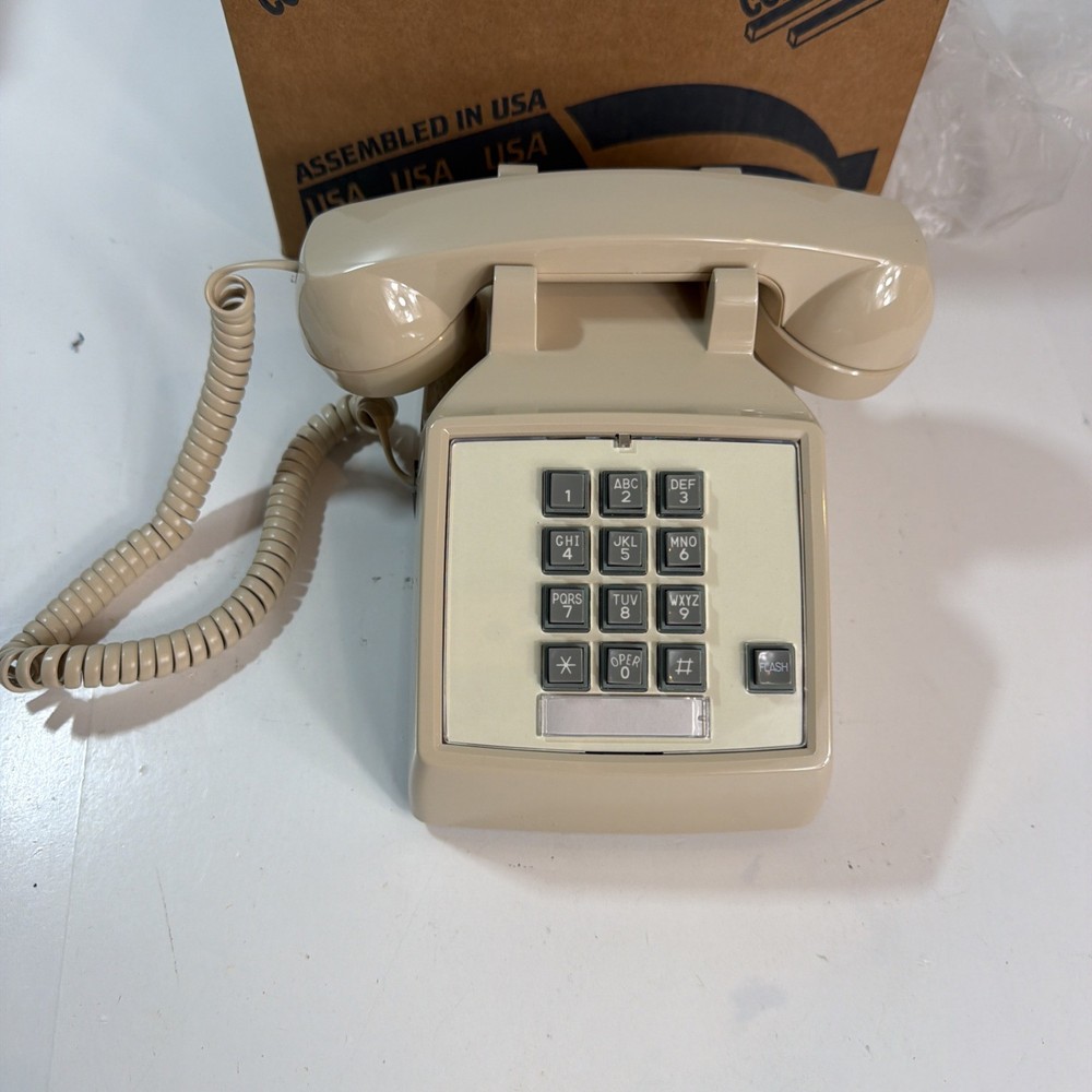 Vintage Cortelco Corinth Telephone Corded Desk Phone Flash Open Box