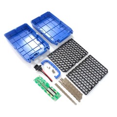 DIY 13S 8P 48V Li-ion Battery Box with 20A/30A BMS+Holder+Nickel Strip Assembly