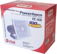 PA Power Horn Speaker (White) 100 Watt Indoor/Outdoor 80 Watt W/Bluetooth Audio