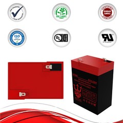 Els EDS640F 6V 4.5Ah SLA Replacement Emergency Lighting SLA Battery