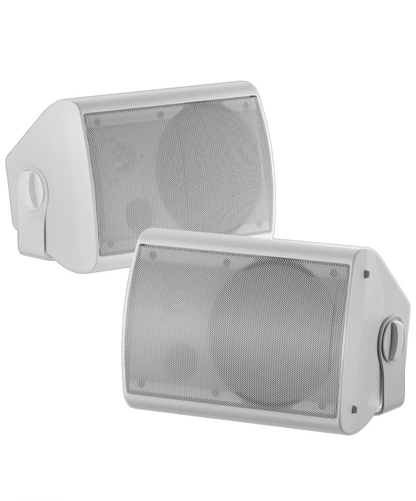 2 Pack 6.5″ 400W Outdoor Speakers Waterproof Wall Mount Patio Garage Pool Marine