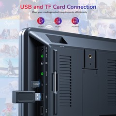 2 X 10.1″ Dual Screen Car Headresst DVD Player HDMI USB 5 Hours Battery Headset