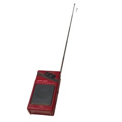 Gran Prix A2090 AM/FM Deluxe Pocket Radio Red Tested Working w/ Belt Clip