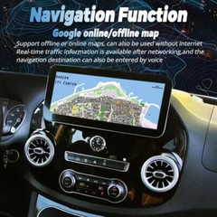 NEW 12.3″ HD Car Radio GPS Navigation Android 6+128GB For 14-22 Benz Vito Metris