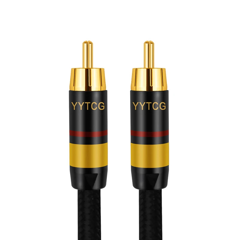 YYTCG Digital Coaxial Audio Cable 75Ω RCA to RCA SPDIF HiFi OFC Speaker Wire