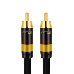YYTCG Digital Coaxial Audio Cable 75Ω RCA to RCA SPDIF HiFi OFC Speaker Wire
