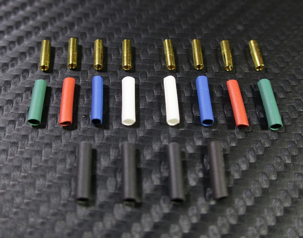 24K GOLD Plated Sn-P Bronze CARTRIDGE CONNECTOR CLIPS & TUBES – NEW DESIGN –