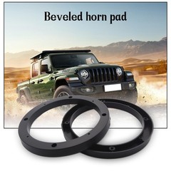 2PCS 6.5” Black Plastic Speaker Spacer Adaptor Ring Mounting Bracket 6.5 inches