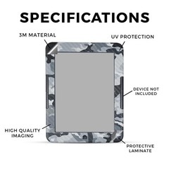 Mighty Skins Carbon Fiber Tablet Skin Compatible Nook Glowlight 4E – – 3M Vinyl