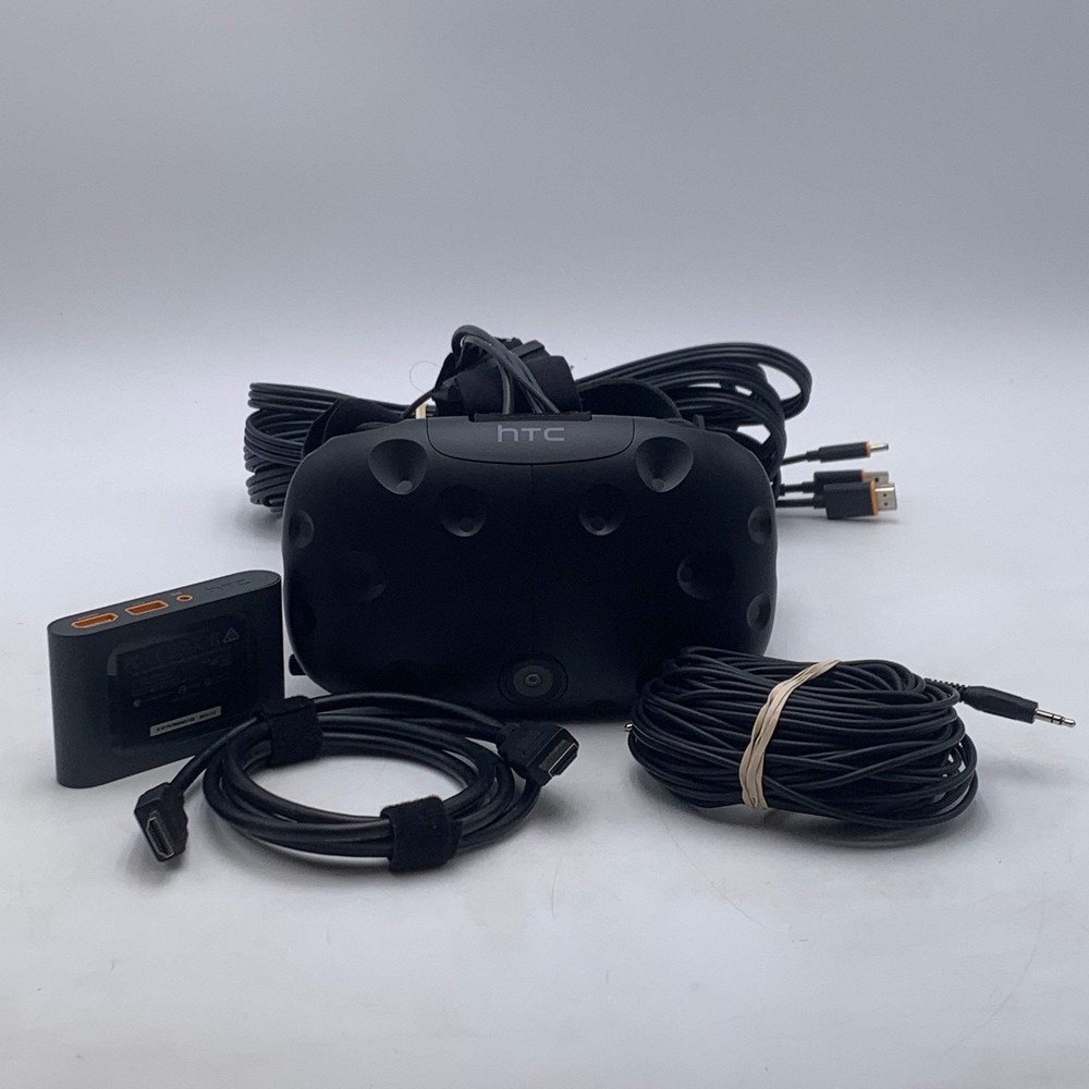 HTC Vive Virtual Reality Headset Only with Link Box & Cables