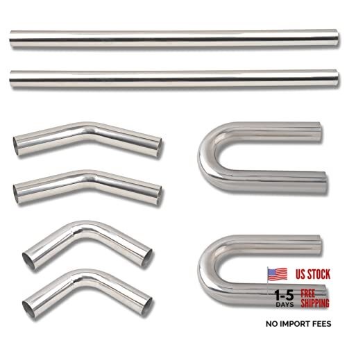 2.25 Inch DIY Custom Mandrel Exhaust Pipe Tube Pipe, 40 Inch Straight Pipe,