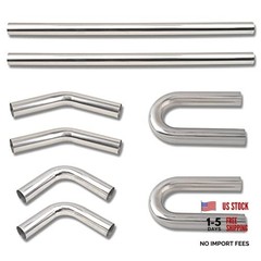 2.25 Inch DIY Custom Mandrel Exhaust Pipe Tube Pipe, 40 Inch Straight Pipe,