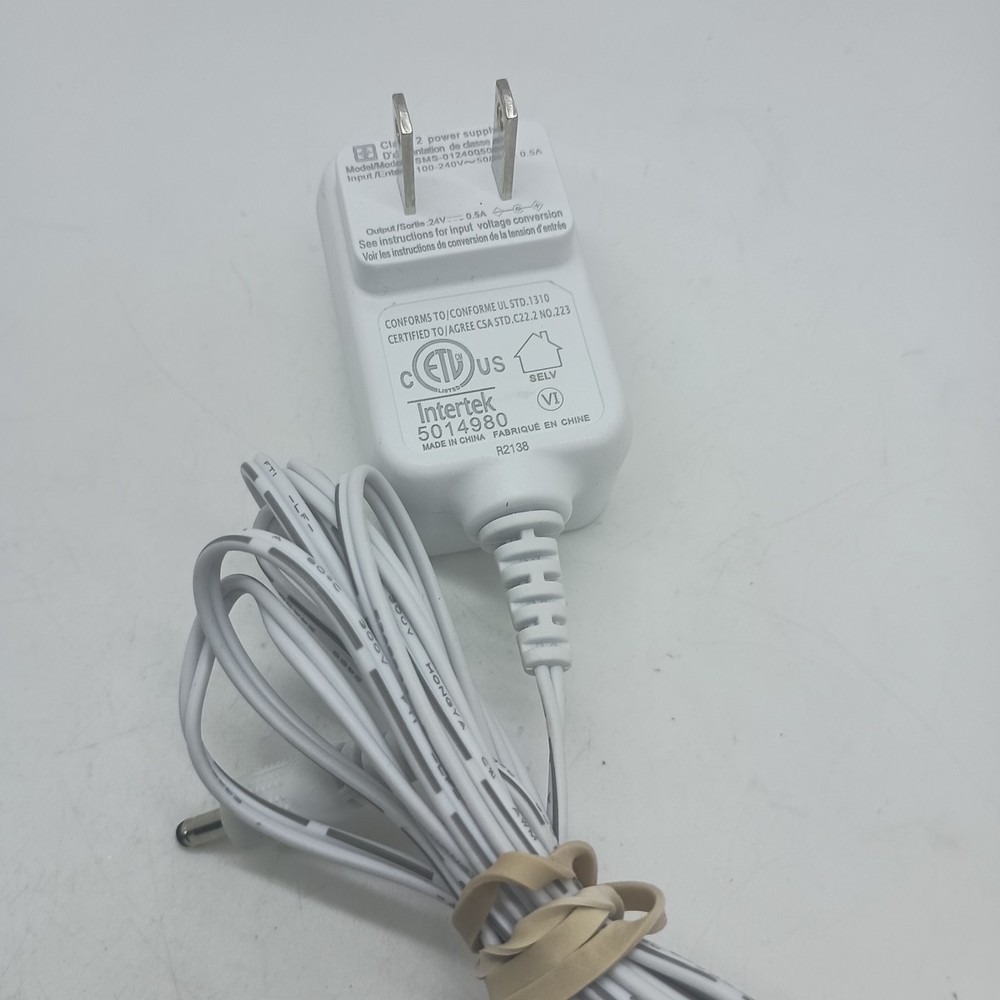 #AH) Intertek SMS-01240Q50-S05 24v 0.5Amps Power Supply