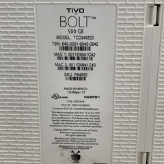 TiVo Bolt – 500GB – Digital Media Streamer / DVR/OTA (Antenna) or Cable Transfer