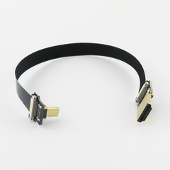 FPV HDMI-compatible Type A Male to Micro HDMI-compatible Male FPC Flat Cable