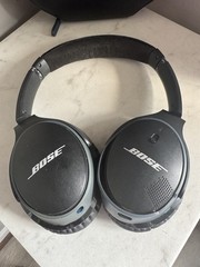 Bose SoundLink Around-Ear Wireless Headphones II Black Blue Bluetooth w/ Case