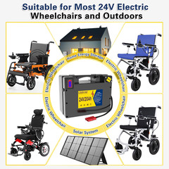 24V 20AH Lithium Battery for Electric Wheelchair,Better Than Lead-Acid Batteries