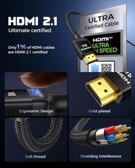 10K 8K HDMI 2.1 Cable Certified 6.6FT [4K@120Hz 144Hz, 8K@60Hz, 2K@240Hz] Ult…