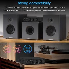 Mini TPA3255 Digital Amplifier Stereo Class D Power Amp for Home Turntables 300W