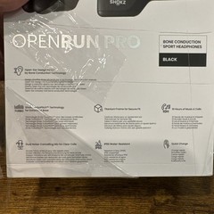 Shokz OpenRun Pro Open-Ear (Behind the Neck) Bluetooth Headphones – Black E1