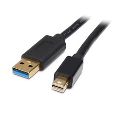 Gofanco mDPDock1847 Mini DisplayPort Video Dock with USB 3.0 LAN Hub – Black