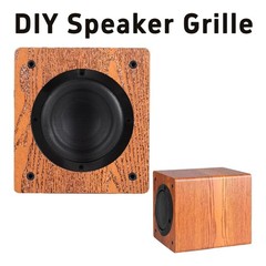 2PCS 6.5” Black Speaker Grill Covers, Round Metal Mesh Guard Protectors, Univ…