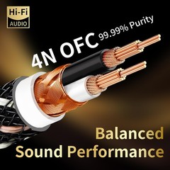 RCA to XLR Adapter Cables 1.64FT – 2-Pack Male to Female, Gold-Plated, HiFi Audi