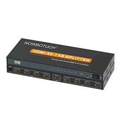 1×8 HDMI Splitter 8 Port 1 in 8 out HDMI Switch 1 Port, Duplicate/Mirror Powered