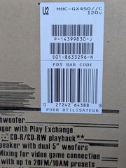 Sealed Sony MHC-GX450 Mini HiFi Stereo System 400W (2004) Limited #3076/3600 NEW
