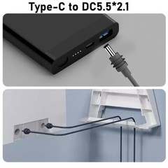 Sleek Black Waterproof DC Power Cable for Starlink for MINI Multiple Sizes
