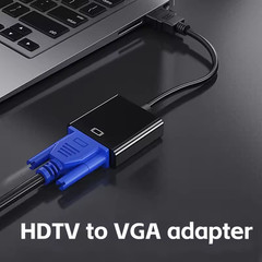 HDMI Male to VGA Female Video Cable Converter Adapter For PC Monitor 4K 3.0