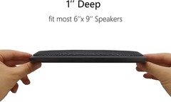 New 6×9 Speaker Grill Covers 2Pcs Black ABS Metal Mesh Subwoofer Protection