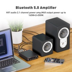 Fosi Audio BT30D PRO Bluetooth 5.0 2.1 Channel Receiver Amplifier Class D HiFi