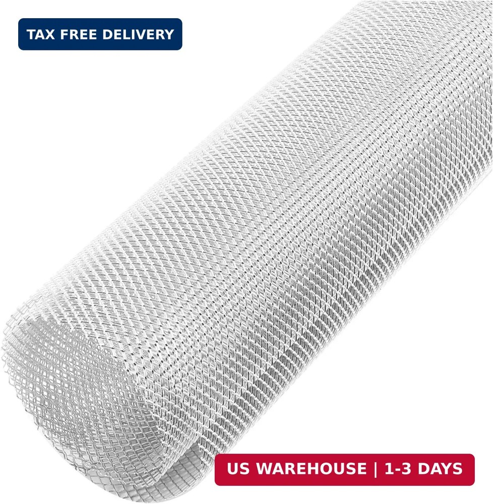 40×13″ Car Grill Mesh for Bumper,Cuttable Metal Mesh Grill with 3x6mm Diamond Sh