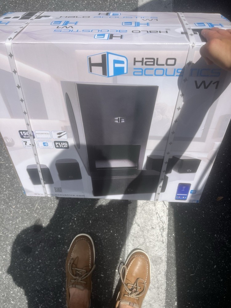 Halo Acoustics W1 7.1 Home Theater System – 1500W, Brand New In Box