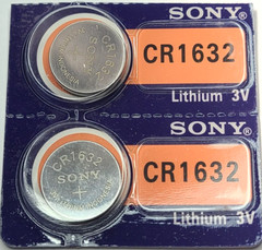 2 PK CR1632 SONY 3V LITH (GREAT EXP DATE 2033) DL1632 ECR2032 FREE SHIP AND TRAK