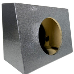 Single 10″ Subwoofer Angled Single Cab Under Seat Truck Sub Box Enclosure